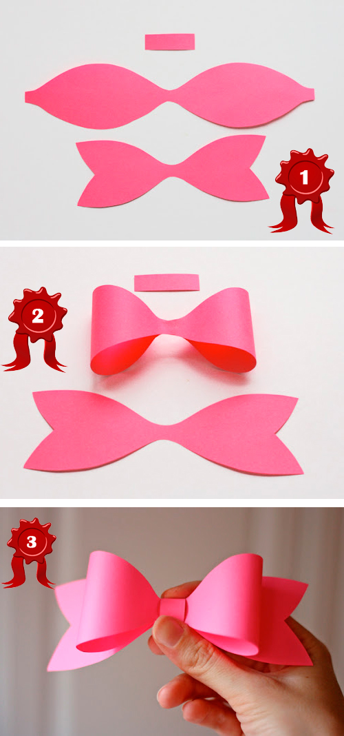 DIY БАНТ для подарка ИЗ 1 ЛИСТА БУМАГИ Easy paper bow diy #shorts новые серии
