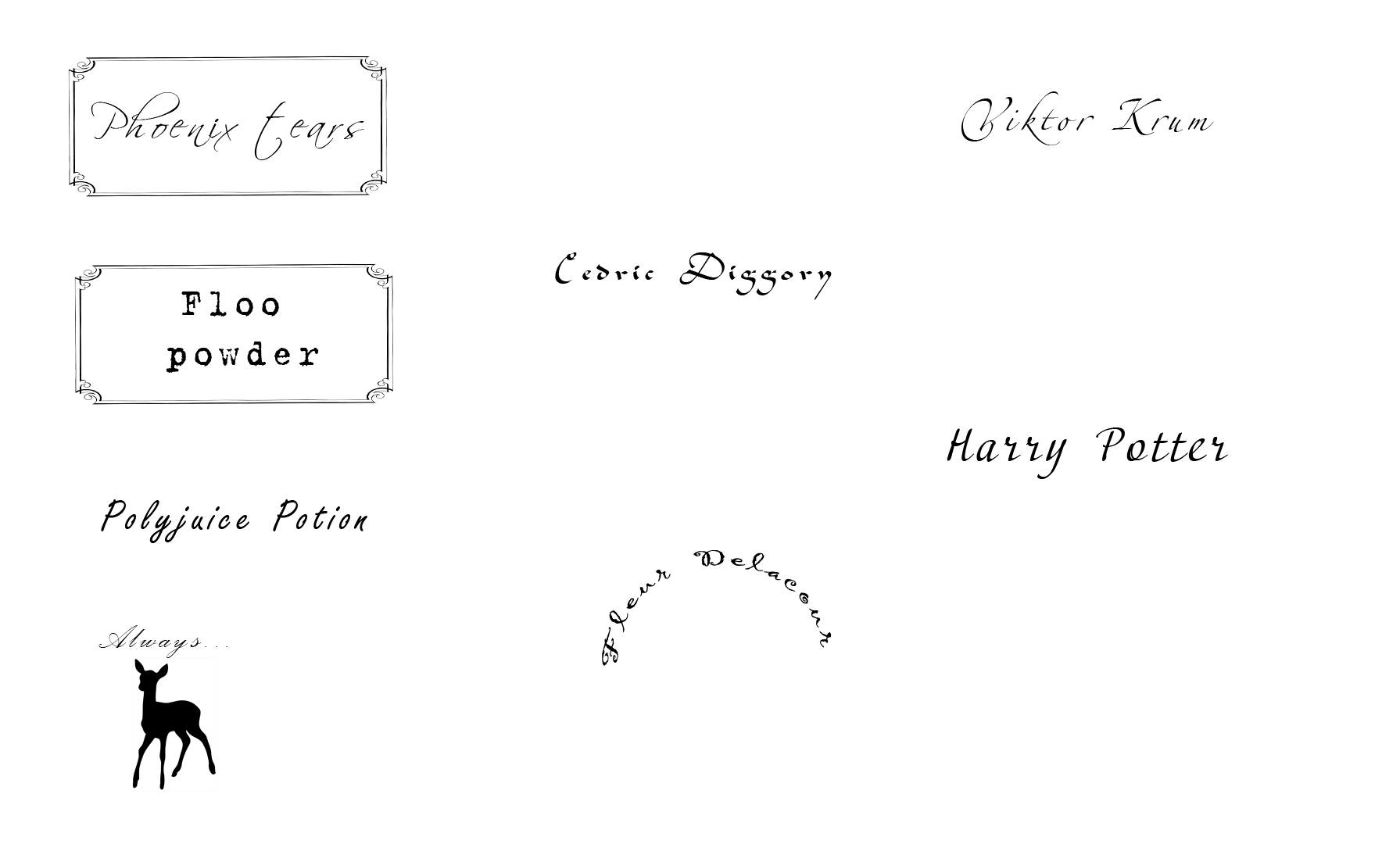 Шаблоны для видео "Подарки в стиле Гарри Поттера"